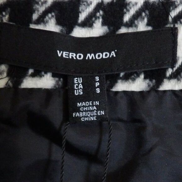Vero Moda Houndstooth Pencil Mini Skirt Womens Size Small Plaid NEW Clueless - Picture 8 of 11